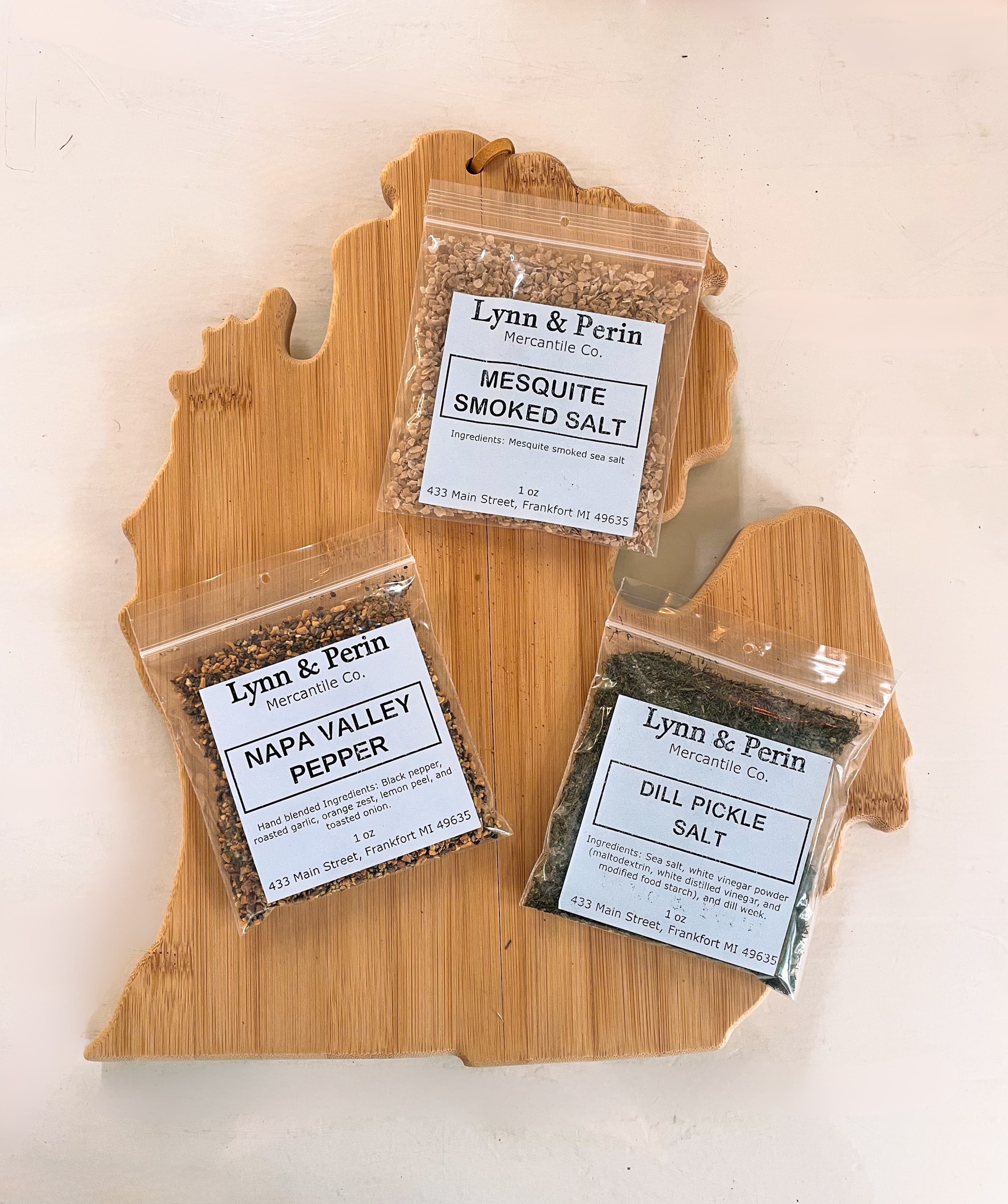 Specialty salts and peppers from around the world at Frankfort Spice & Oil
